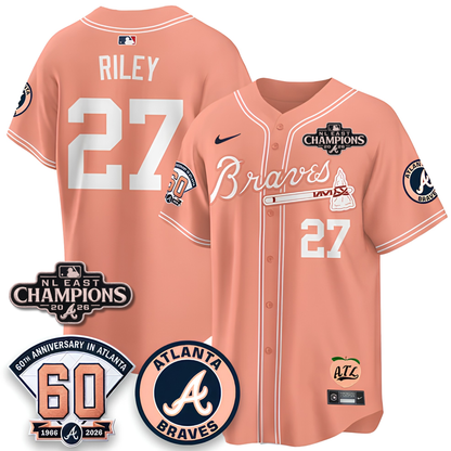 ATL 2026 NL East Champs Peach Edition - Stitched