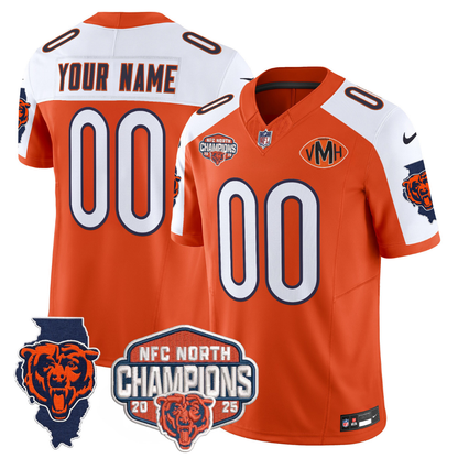 CHI 2025 NFC North Champions Patch Jersey V2 - All Stitched