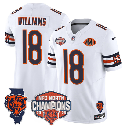 CHI 2025 NFC North Champions Patch Jersey V2 - All Stitched