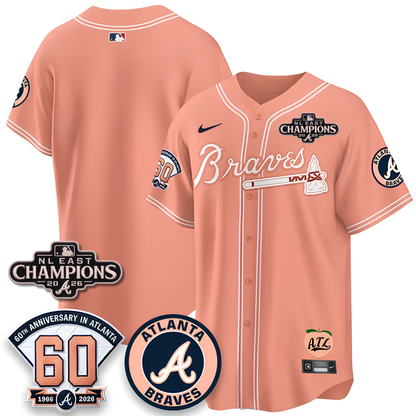 ATL 2026 NL East Champs Peach Edition - Stitched