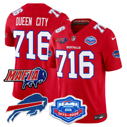 BUF 2025 Bills Mafia & Farewell Season Patch Vapor Limited Jersey - All Stitched