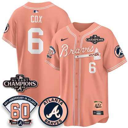 ATL 2026 NL East Champs Peach Edition - Stitched