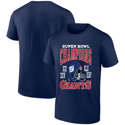 NYG 4x Super Bowl Champions One Side T-Shirt - Printed V2