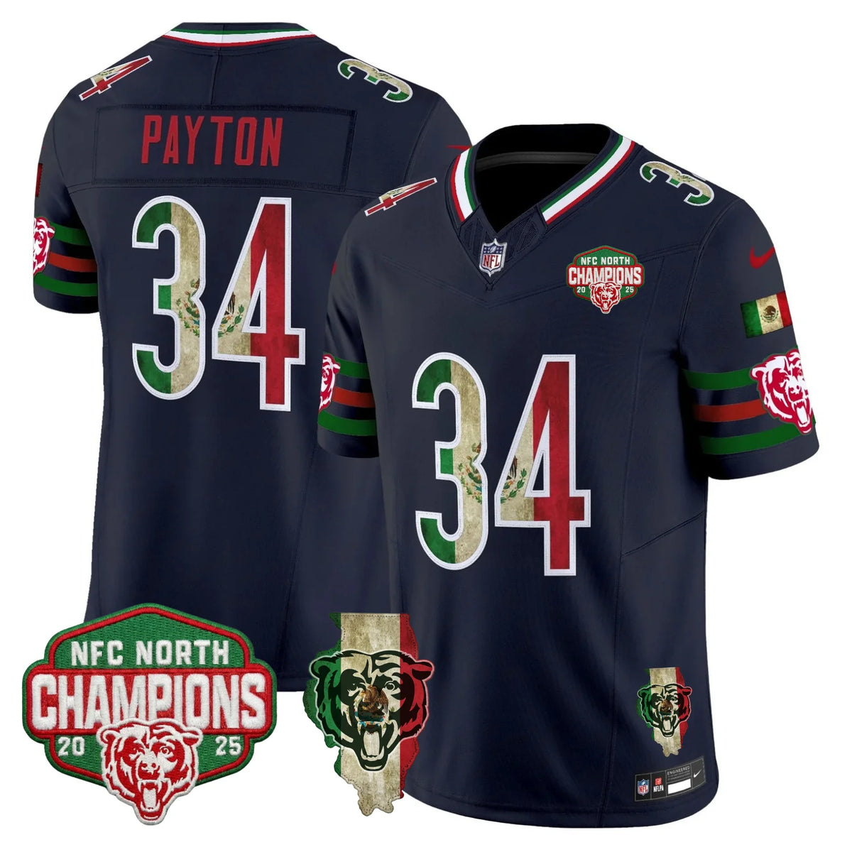 CHI Mexico NFC North Champions Patch Limited Edition - Stitched