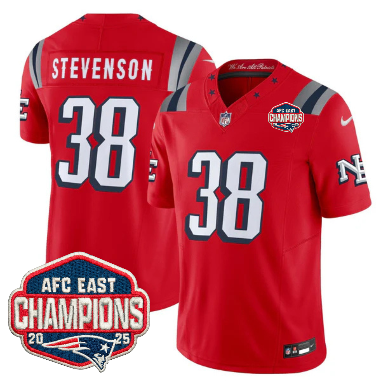 NE 2025 "Rivalries" AFC East Champions Vapor Limited Jersey - All Stitched