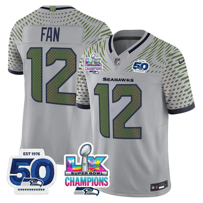SEA SB LX Game Patch Jersey - All Stitched