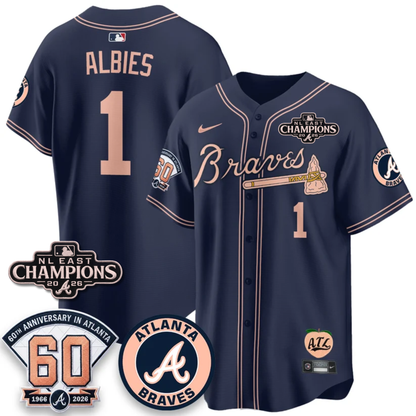 ATL 2026 NL East Champs Peach Edition - Stitched