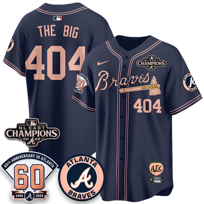 ATL 2026 NL East Champs Peach Edition - Stitched