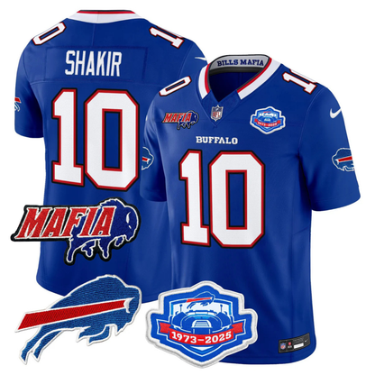 BUF 2025 Bills Mafia & Farewell Season Patch Vapor Limited Jersey - All Stitched