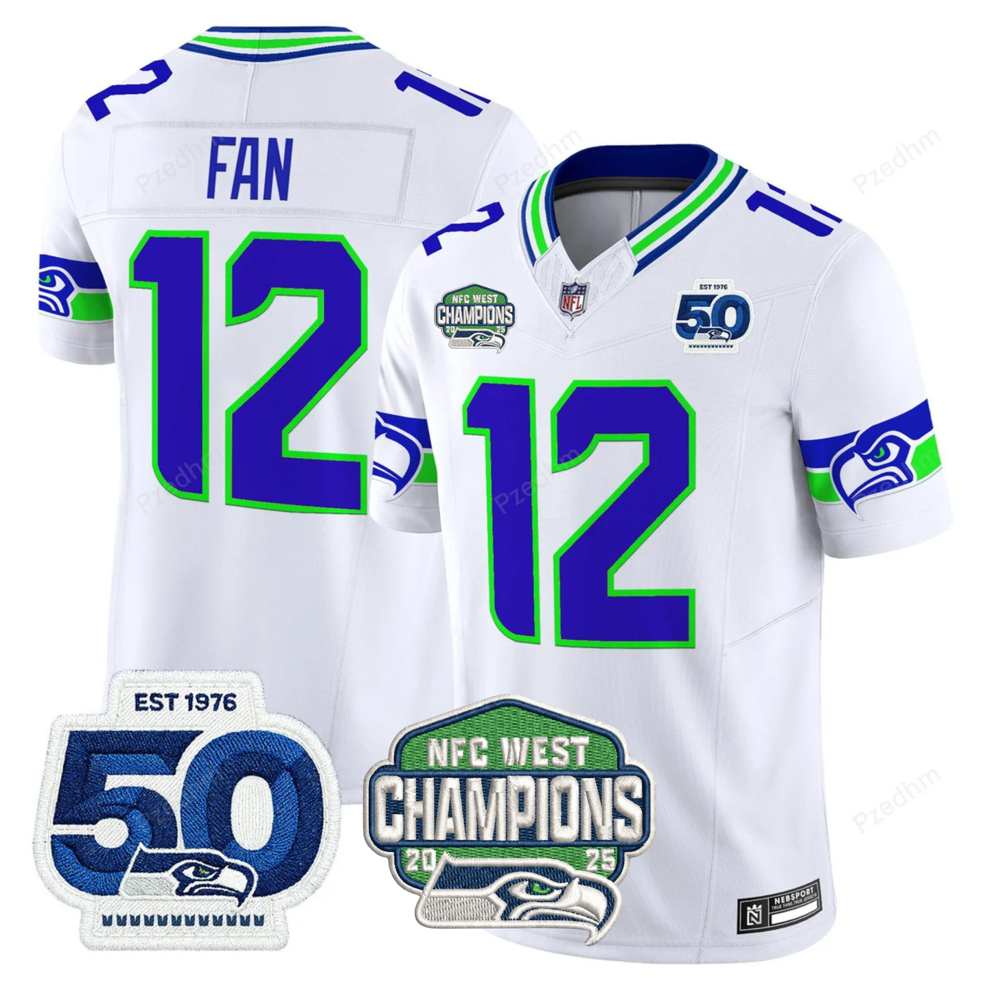 Seattle Seahawks NFC West Division Champions Vapor Limited Jersey V2 - All Stitched