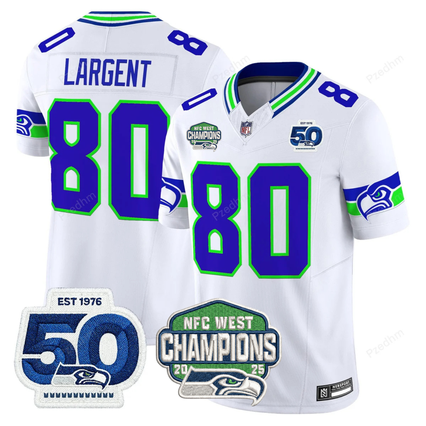 Seattle Seahawks NFC West Division Champions Vapor Limited Jersey V2 - All Stitched