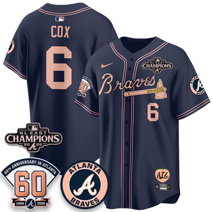 ATL 2026 NL East Champs Peach Edition - Stitched