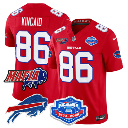 BUF 2025 Bills Mafia & Farewell Season Patch Vapor Limited Jersey - All Stitched