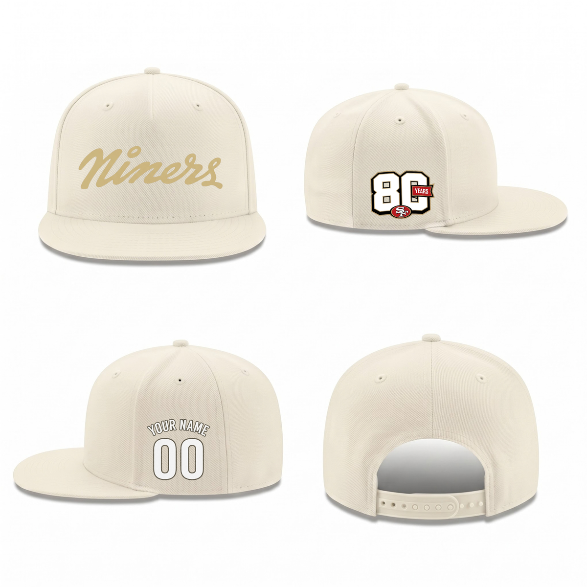 SF 80th Anniversary Personalized Snapback Cap - Printed V1
