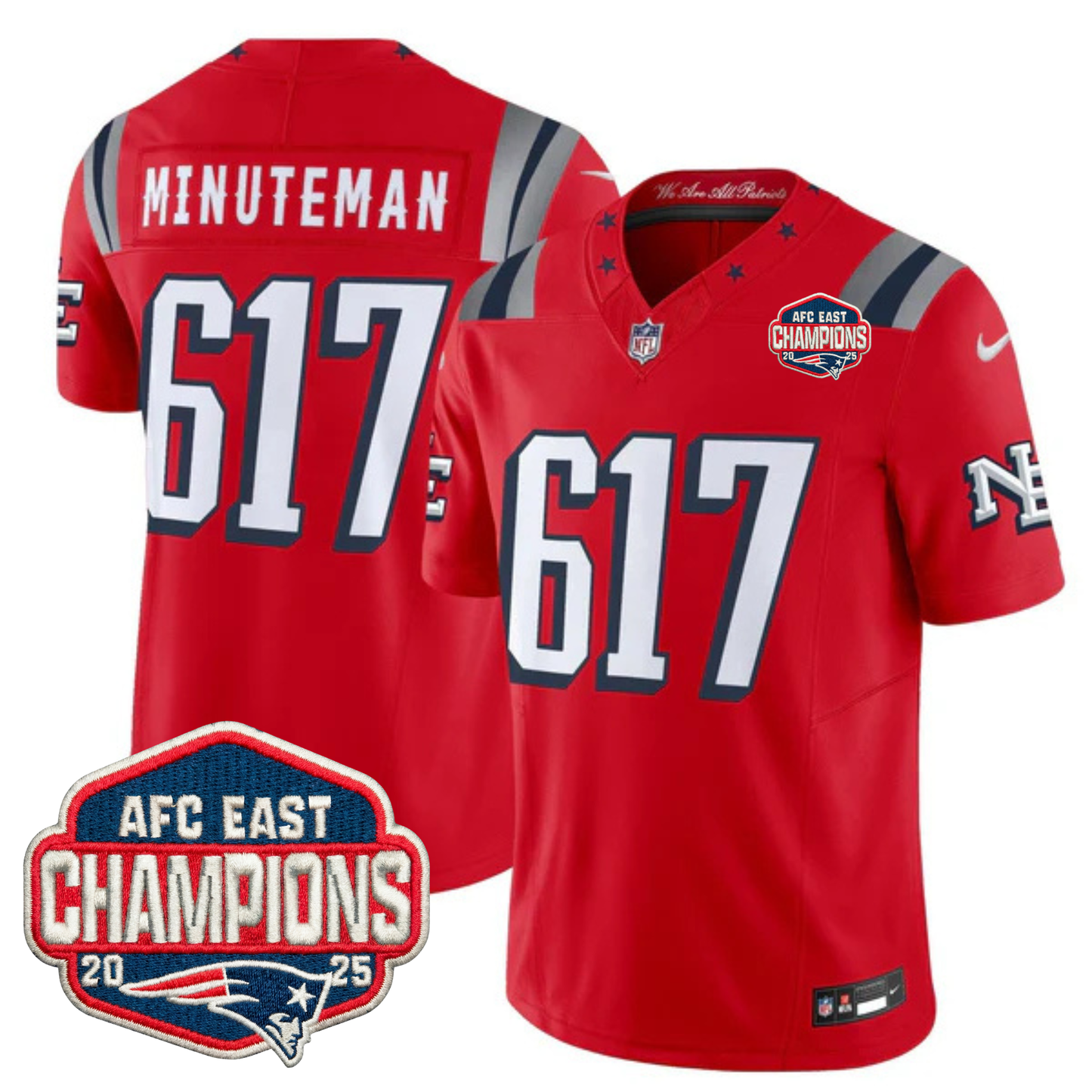 NE 2025 "Rivalries" AFC East Champions Vapor Limited Jersey - All Stitched