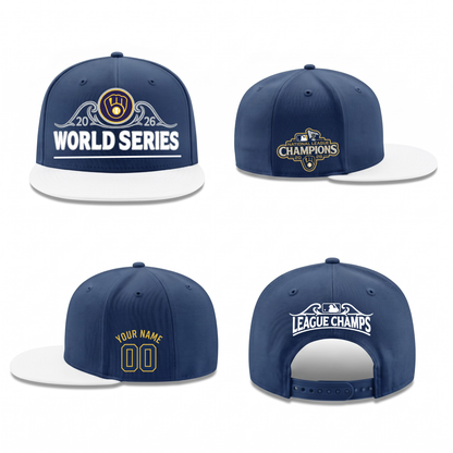 MIL National League Champions Personalized Snapback Cap - Printed V1