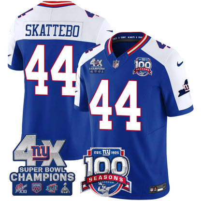 NYG 4X Champions & 100th Season Patch Limited Edition - Stitched (2)