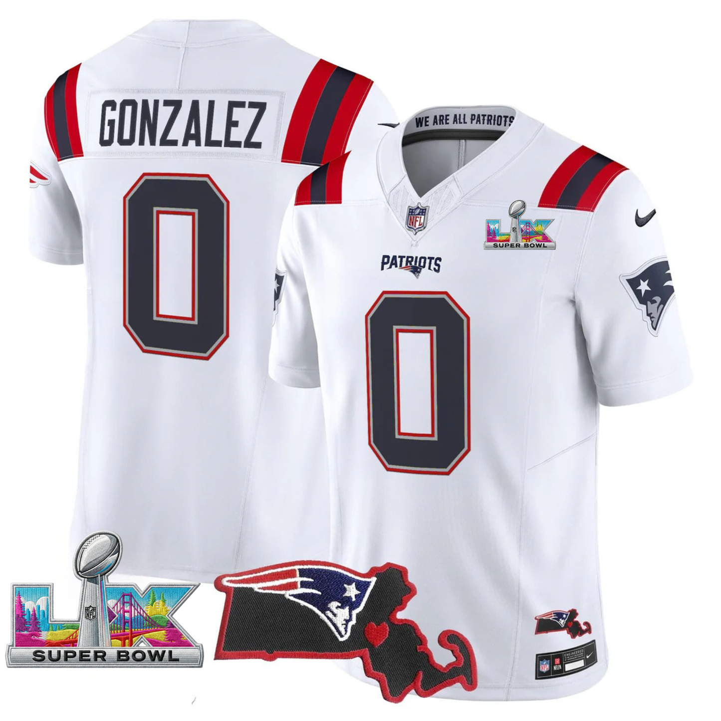 Women's NE SB LX Game Patch Vapor Limited Jersey - All Stitched