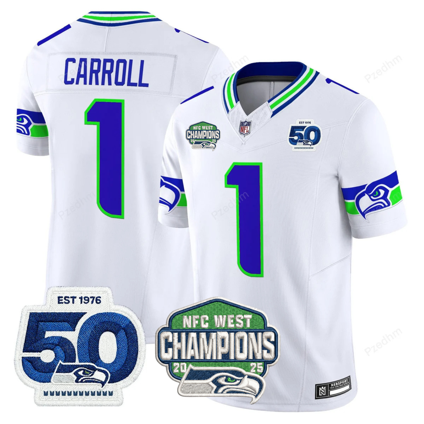 Seattle Seahawks NFC West Division Champions Vapor Limited Jersey V2 - All Stitched