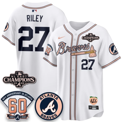 ATL 2026 NL East Champs Peach Edition - Stitched