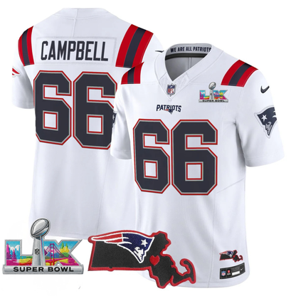 NE SB LX Game Patch Vapor Limited Jersey - All Stitched
