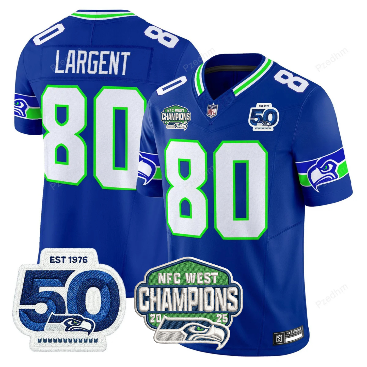 Seattle Seahawks NFC West Division Champions Vapor Limited Jersey V2 - All Stitched