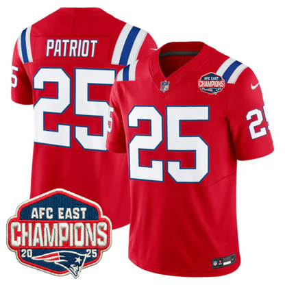 NE AFC East Champions Throwback Vapor Limited Jersey V2 - All Stitched