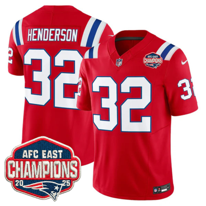 NE AFC East Champions Throwback Vapor Limited Jersey V2 - All Stitched