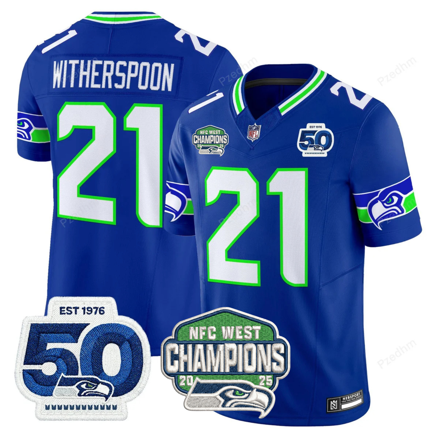Seattle Seahawks NFC West Division Champions Vapor Limited Jersey V2 - All Stitched