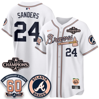 ATL 2026 NL East Champs Peach Edition - Stitched