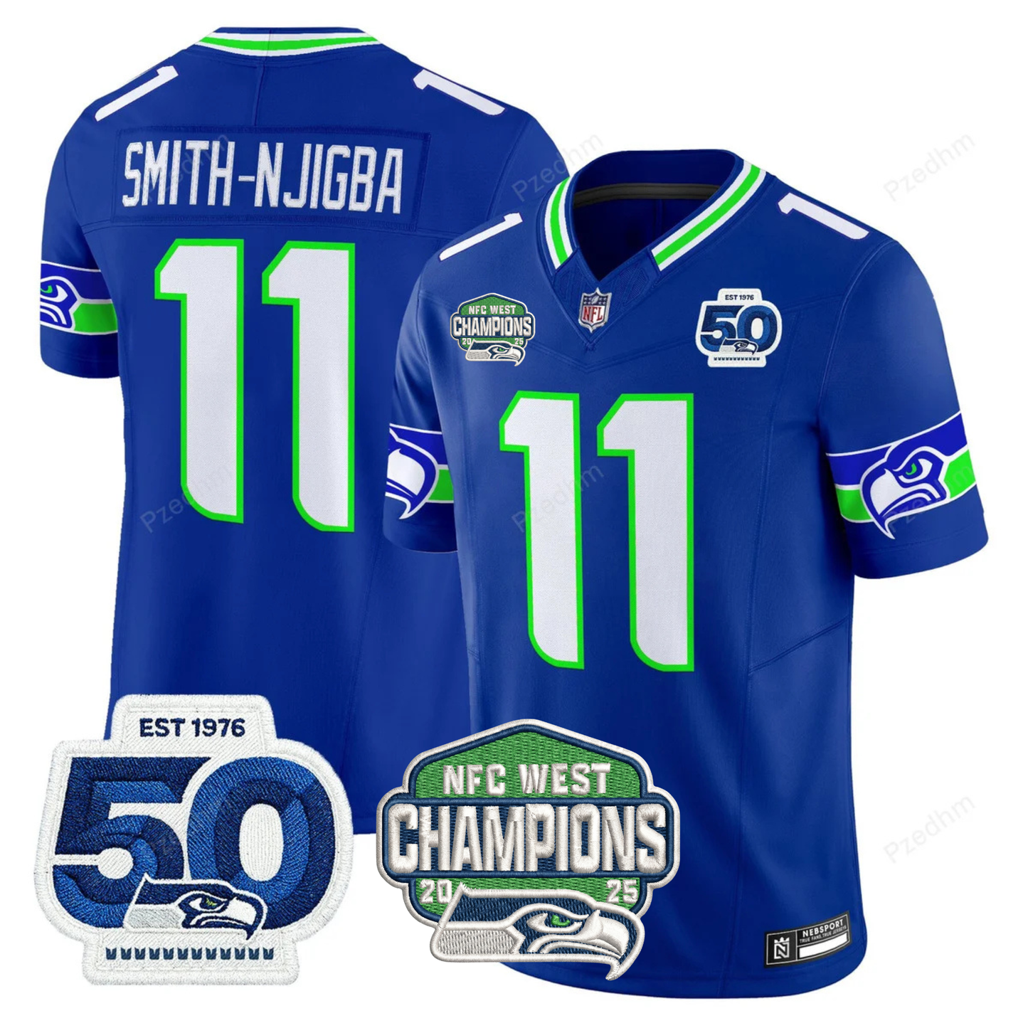 Seattle Seahawks NFC West Division Champions Vapor Limited Jersey V2 - All Stitched