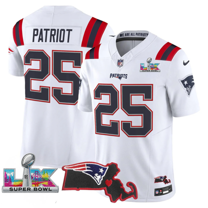 Women's NE SB LX Game Patch Vapor Limited Jersey - All Stitched