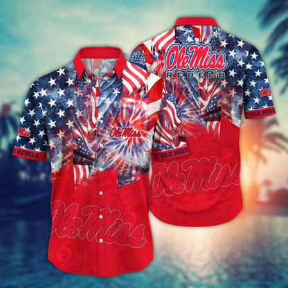 Ole Miss Rebels - Hawaii Shirt  For Fans, Summer Football Shirts