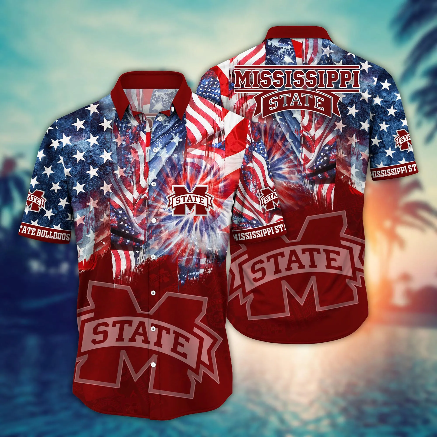 Mississippi State Bulldogs - Hawaii Shirt  For Fans, Summer Football Shirts