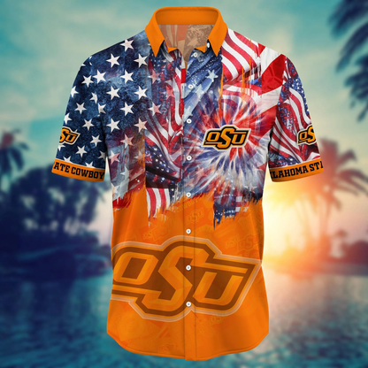 Oklahoma State Cowboys - Hawaii Shirt  For Fans, Summer Football Shirts VT-HW001