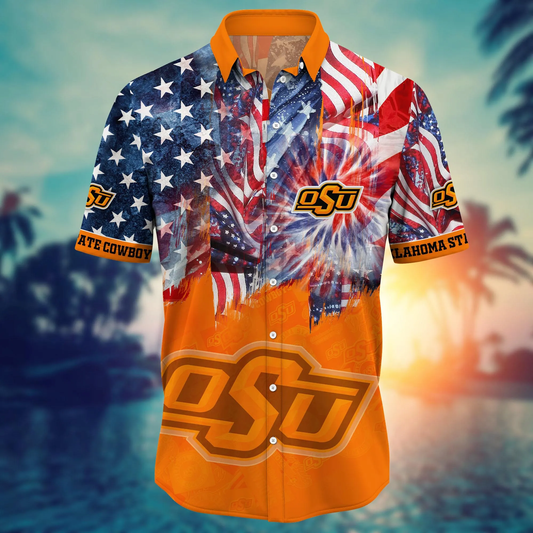 Oklahoma State Cowboys - Hawaii Shirt  For Fans, Summer Football Shirts VT-HW001
