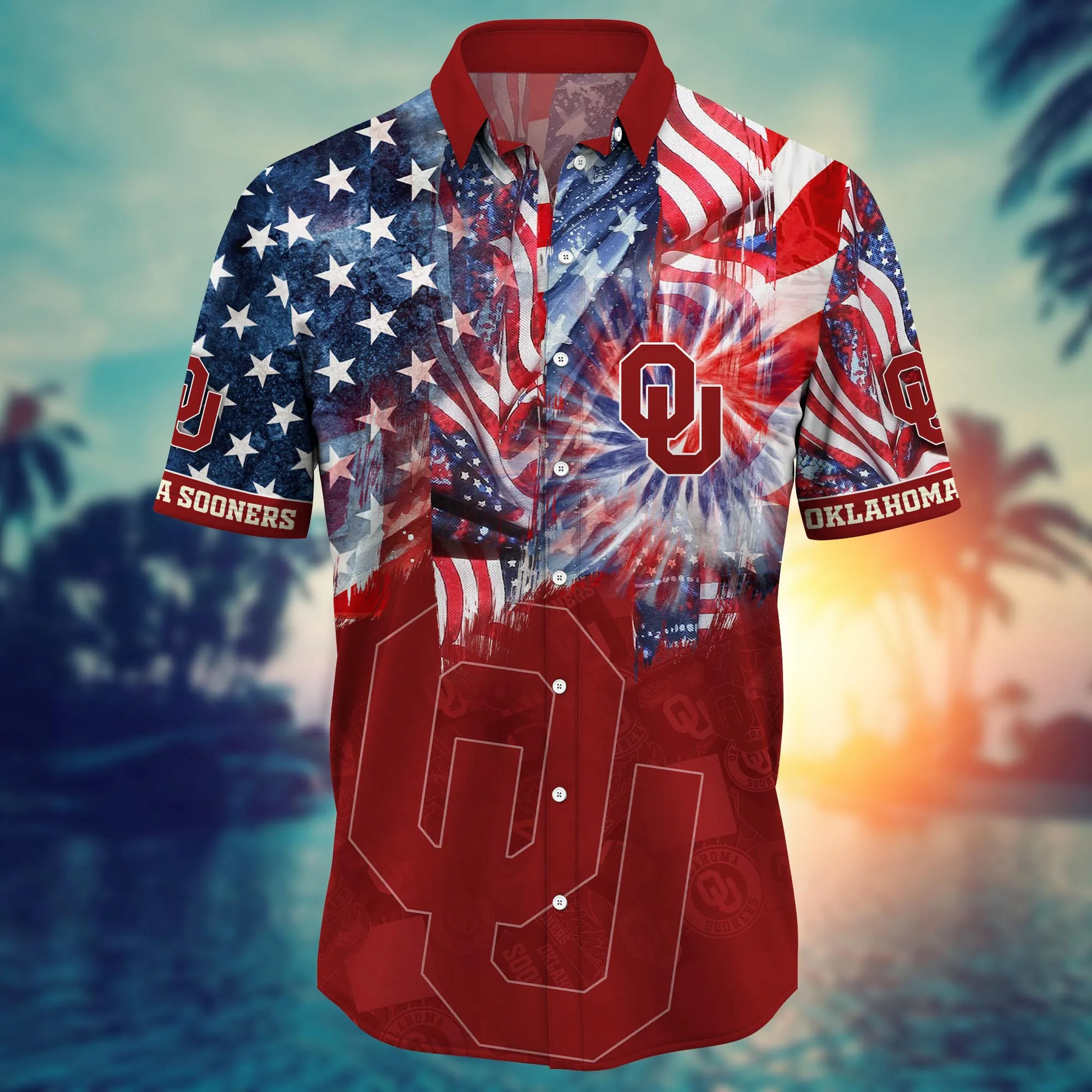 Oklahoma Sooners - Hawaii Shirt  For Fans, Summer Football Shirts VT-HW001
