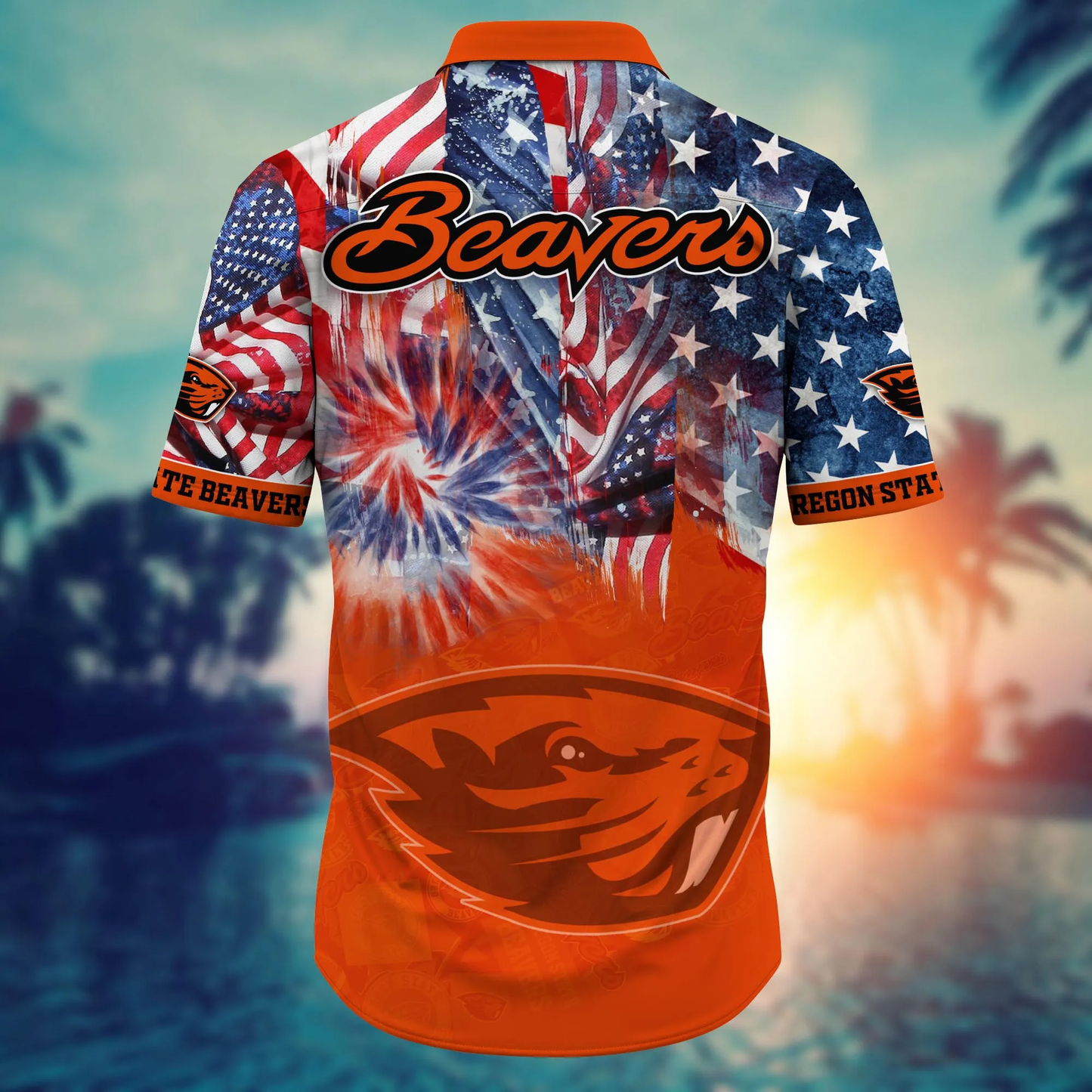 Oregon State Beavers - Hawaii Shirt  For Fans, Summer Football Shirts VT-HW001