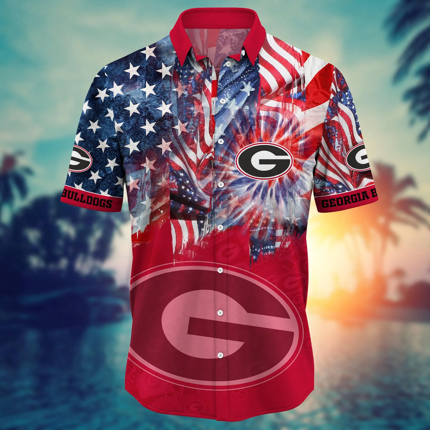 Georgia Bulldogs - Hawaii Shirt For Fans, Summer Football Shirts VT-HW001