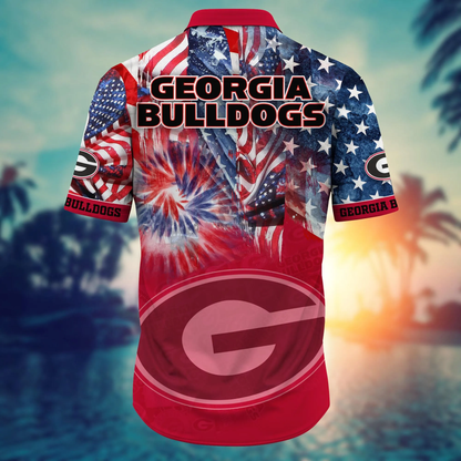 Georgia Bulldogs - Hawaii Shirt For Fans, Summer Football Shirts VT-HW001