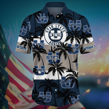 Utah State Aggies - Aloha Shirt Trending Summer - Gift For Fan