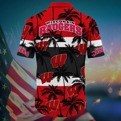 Wisconsin Badgers - Aloha Shirt Trending Summer - Gift For Fan