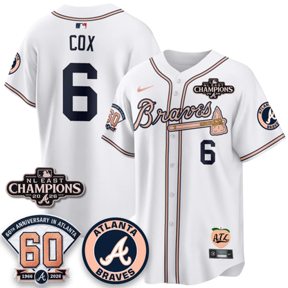 ATL 2026 NL East Champs Peach Edition - Stitched