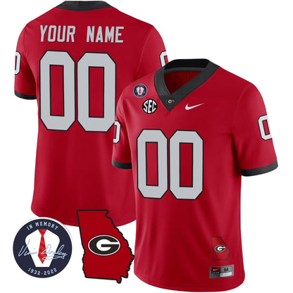 Georgia Bulldogs 2023 Vapor Custom Jersey - Georgia Map - All Stitched