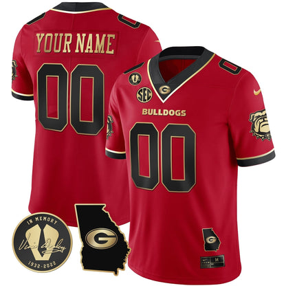 Georgia Bulldogs 2023 Vapor Custom Jersey - Georgia Map - All Stitched