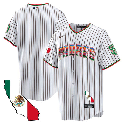 Padres California Map Cool Base Jersey - All Stitched