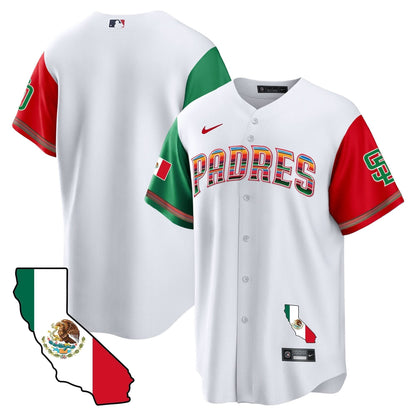 Padres California Map Cool Base Jersey - All Stitched