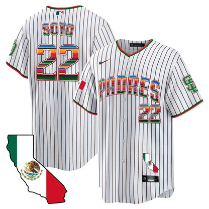 Padres California Map Cool Base Jersey - All Stitched