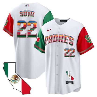 Padres California Map Cool Base Jersey - All Stitched