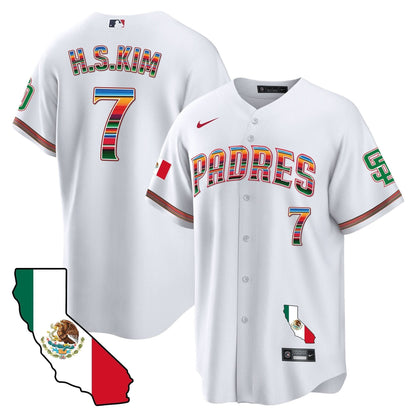 Padres California Map Cool Base Jersey - All Stitched
